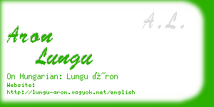 aron lungu business card